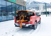 AccoSat an Polaro XL Streuer von Lehner im Winterdienst